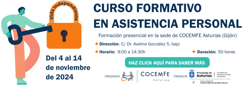 Curso formativo en asistencia personal